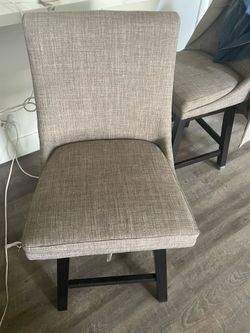Neutral Colored Swivel Barstool