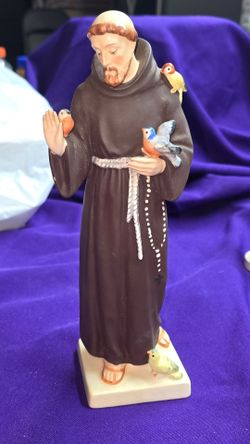 Vintage Rare 10-1/2" Goebel SACRART Saint Francis of Assisi Figurine (HF 6/1) | TMK-3 | West Germany