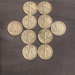 Silver Walking Liberty Half Dollars