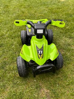 Kids ride on atv