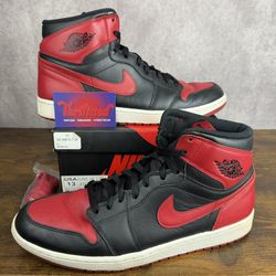 Air Jordan 1 Retro High OG Bred 2013 Size 13 555088-023 Black Red Men’s Sneakers OG Rare