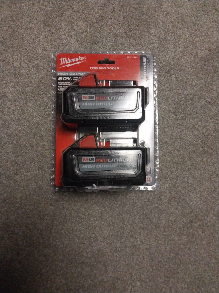 Milwaukee 2pack Of Battery's 