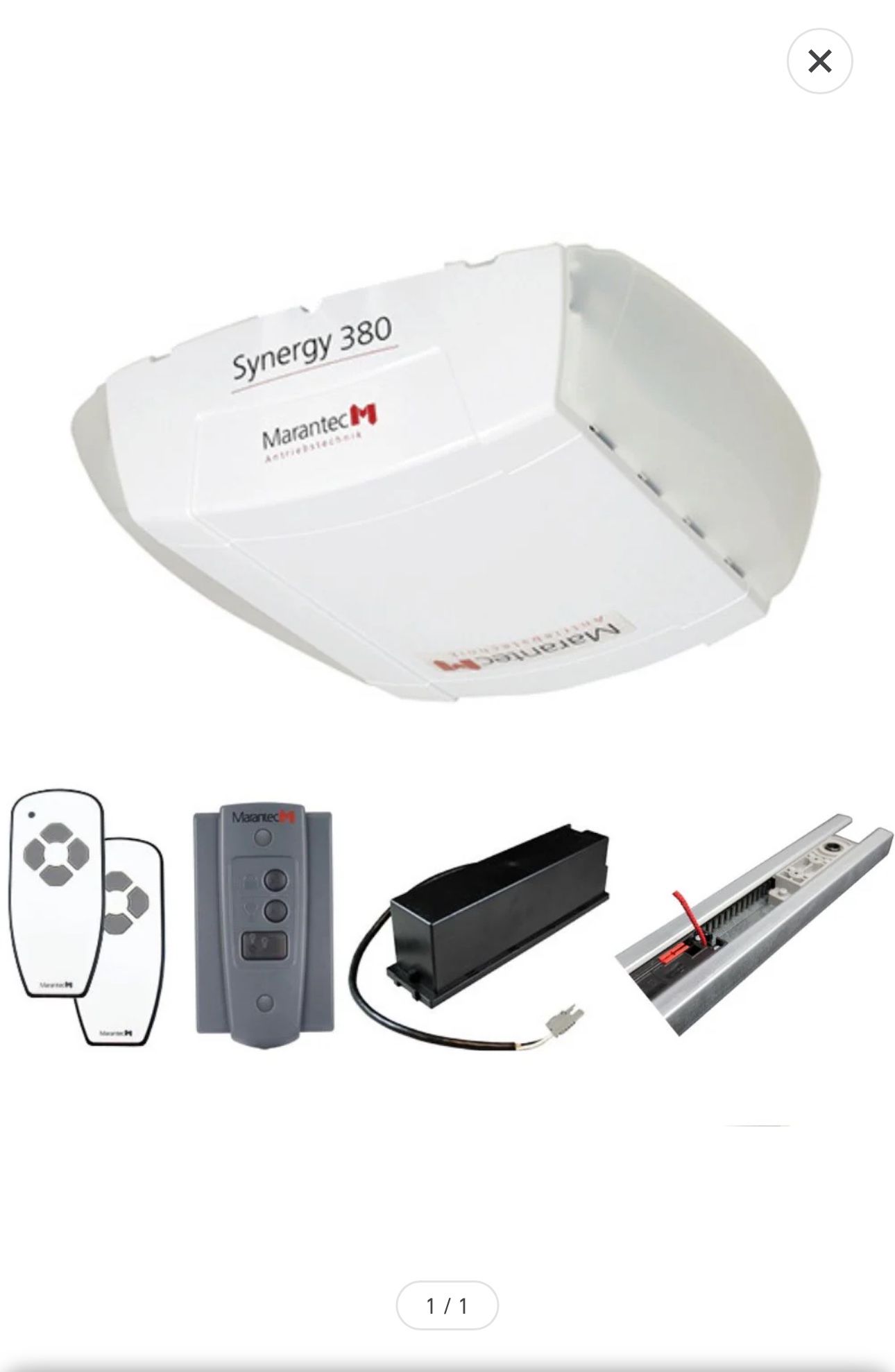 Marantec Synergy 380 Belt Drive Garage Door Opener with 1.2MM 8' Belt Rail | MAR-Synergy-380B-B8