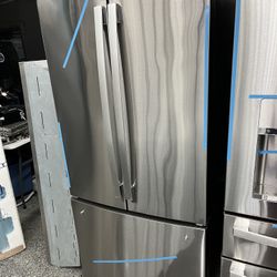 GE Stainless Steel Counter Depth 33” French Door Refrigerator 