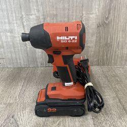 Hilti SID 6-22 Cordless 1/4” Hex Cordless Brushless Impact Driver