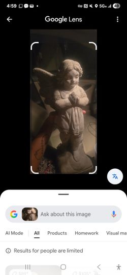 Vintage Stone Angel praying