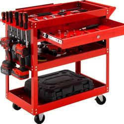 3 Tire Rolling Tool Cart on Wheels,330 LBS Capacity Heavy Duty Utility Cart,Design for Garage,Warehouse,Repair Shop