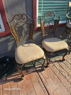 2 Metal chairs