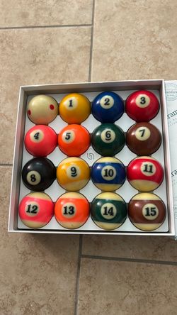 Belgian Aramith Billiard balls