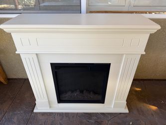 Fireplace and mantle (indoor or outdoor electric)