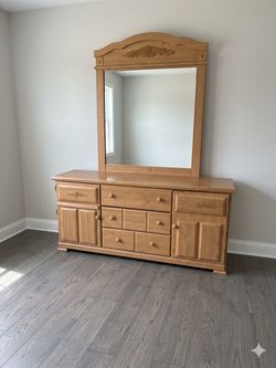 Dresser with mirror