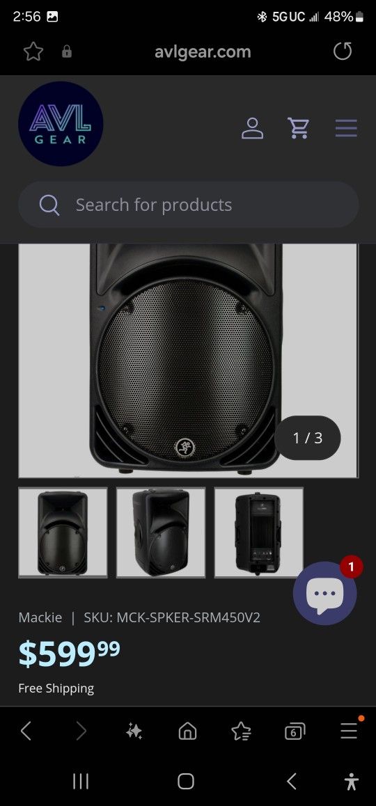 (2) Mackie SRM450v2 Powered Speakers For DJ, Live Sound