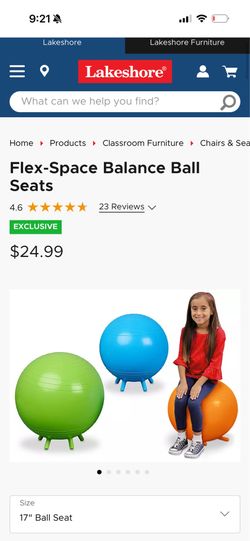Lakeshore kids balance ball seat