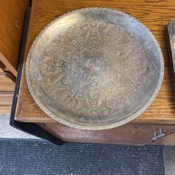 Silver Plated Platters, Serving Trays, Candle Holder Antiques