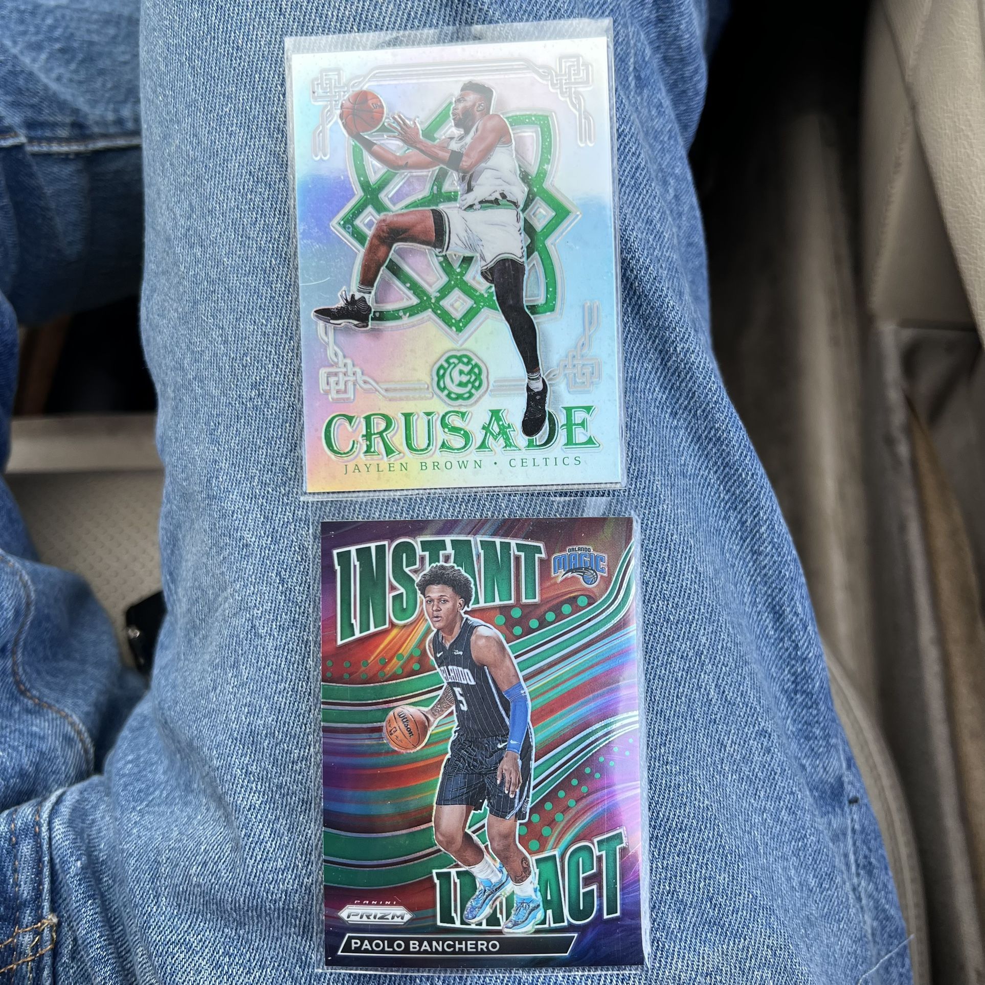 2016-17 Panini Crusade Jalen Brown Holo Prizm 22-23 Panini Prizm Paolo Banchero Instant Impact Holo Prizm