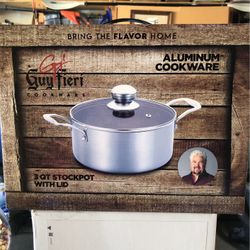 Guy Fieri 3 Qt Stock Pot With Lid