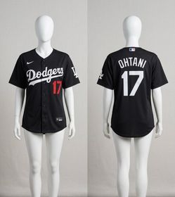 Nike Dodgers Ohtani #17 Black Jersey