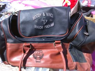 Vintage Wilson leather gym bag