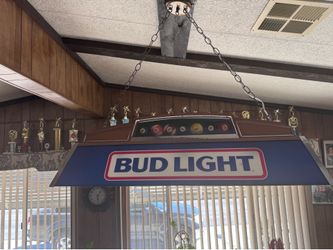 Iconic Bud Light Hanging Pool Table light
