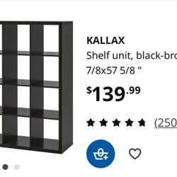 Black Shelving Unit 