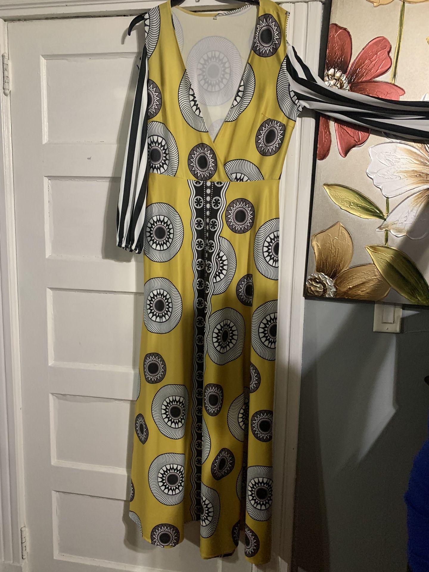 Yellow Pattern Dress