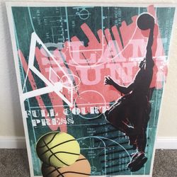 Full Press Basketball Canvas 