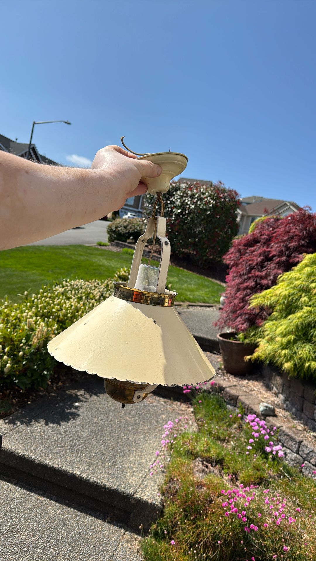 Antique Gas Lamp Converted To Electric