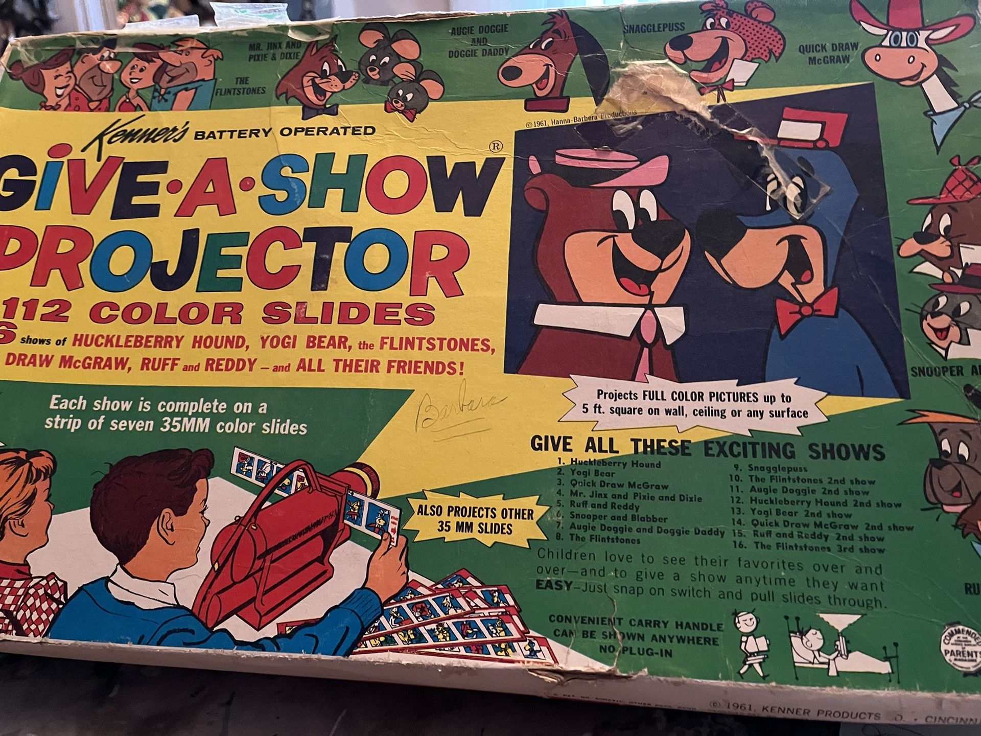 Vintage “give A Show” Projector-2961 With Slides