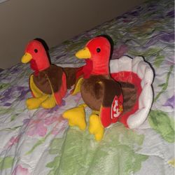 gobbles ty beanie baby ( with or without tag // READ DESC )