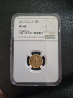 2003 MS69 Gold$5 Eagle 1/10 oz
