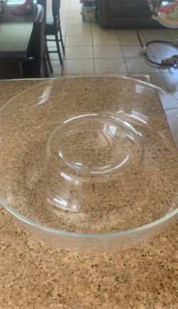 Princess house chip and dip platter
