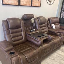 Game Zone Bark Power Reclining Sofa / Couch