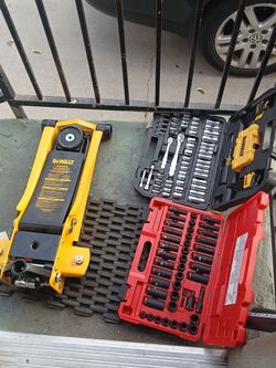 Mechanic hand Tools+floor jack+impact sockets
