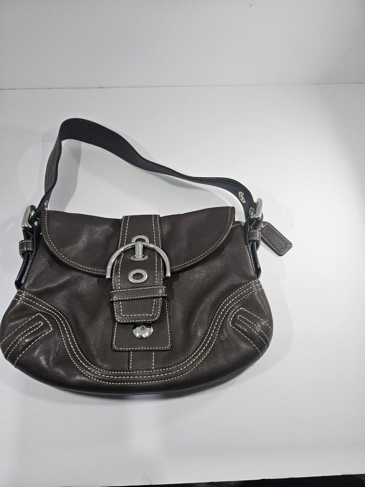 Vintage Coach- Saddle Soho Bag- Brown Leather Purse

