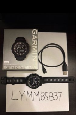 (Black) Garmin Instinct Crossover Solar-Tactical edition