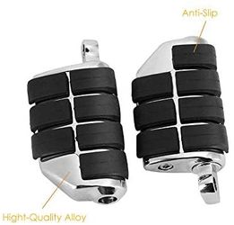 OXMART 1 Pair of Harley-Davidson Chrome Foot Pegs for Harley-Davidson