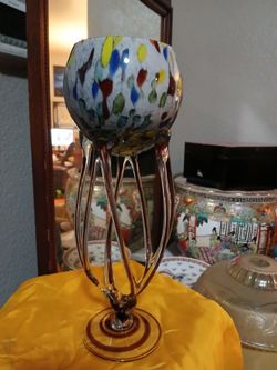 Octopus art glass