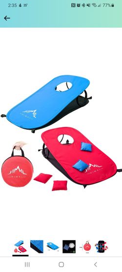 Portable/collapsible Corn Hole Set