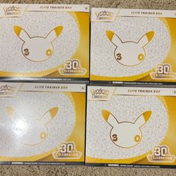 Pokemon 30th Anniversary Celebration Elite Trainer Box ETB NEW SEALED