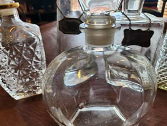 Five Glass Liquor Decanters
