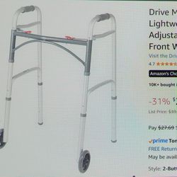 Lightweight Aluminum Folding Walker 