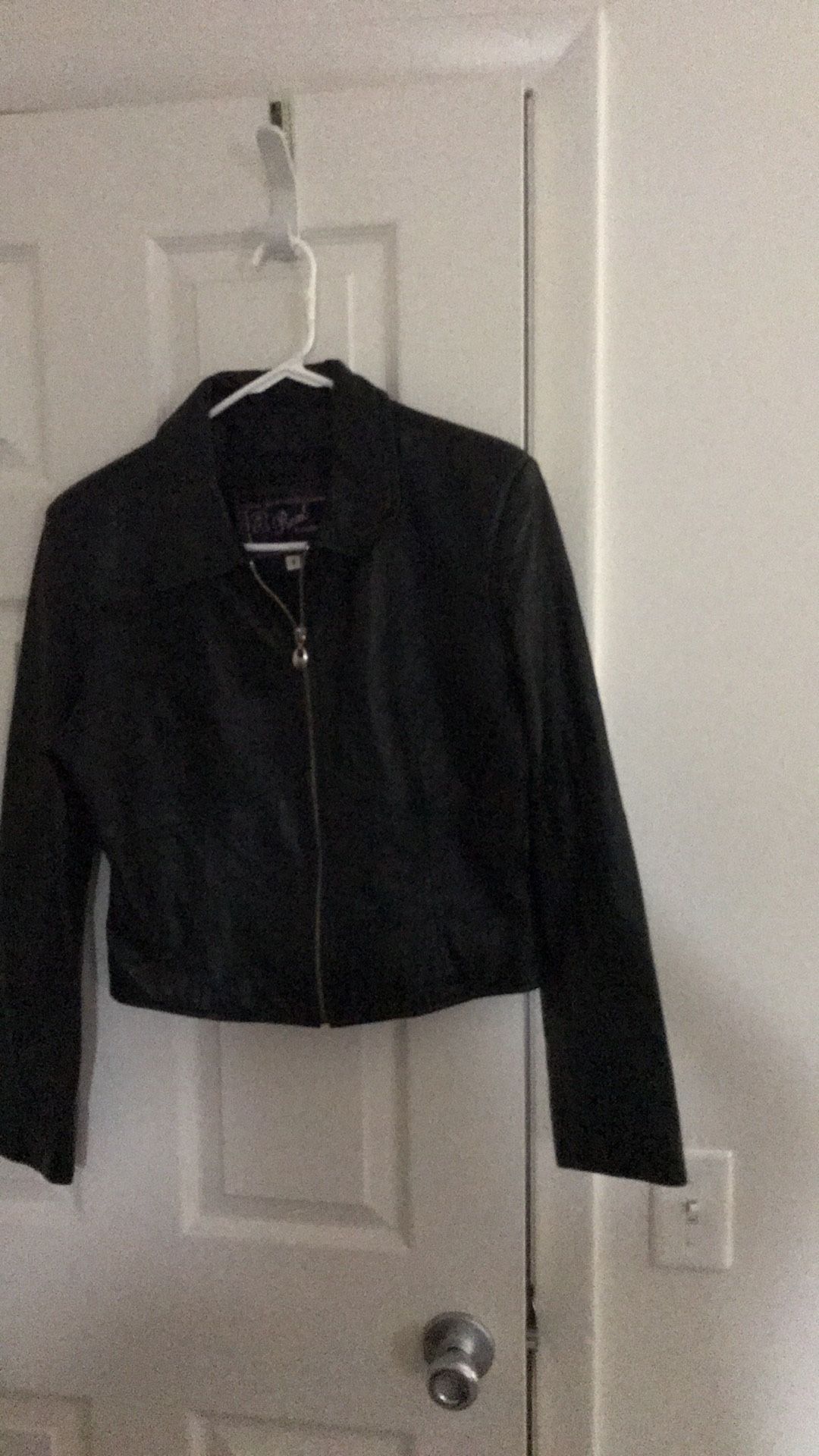 Real Leather leather garments Jacket for woman size M