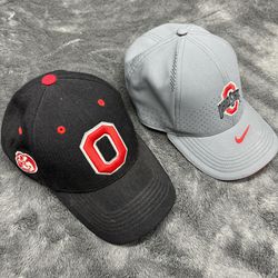 Bundle of 2 Ohio State Adjustable Back Hats in good shape!  Gray Nike hat was only worn once.
