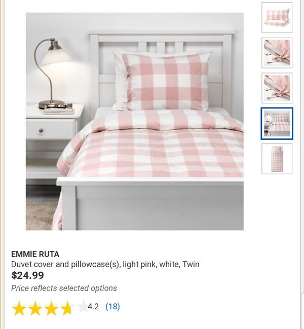 Full Queen Ikea Emmie Ruta Duvet Cover 2 Pillow Cases For Sale