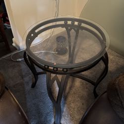 Glass Side Tables 
