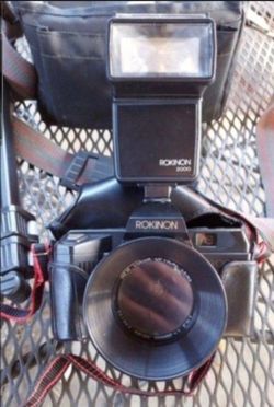 Vintage ROKINON 35mm Camera With Auto Wind And Power Rewind Box 5