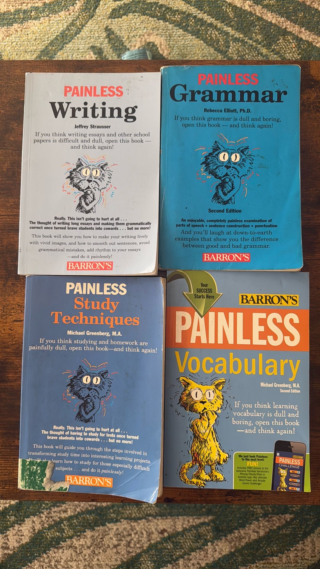 Set Of 4 Barron’s Painless Books