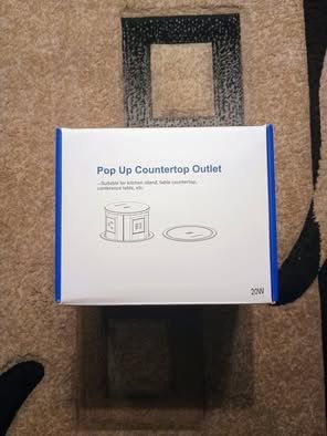 VILONG 4.75" Pop Up Countertop Outlet 15W Wireless 4AC 20W USB-C 800J Surge
