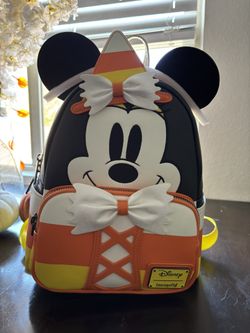 Disney Mickey Candy Corn Glow In The Dark Backpack 