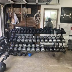 5-100 dumbbells With Rack 